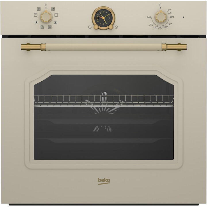 Cuptor incorporabil Beko RBIM19200CD, Electric, 72 l, 3D Cooking, AeroPerfect, Grill,Defrost, Timer, Fan Assisted cooking, Clasa A, Crem