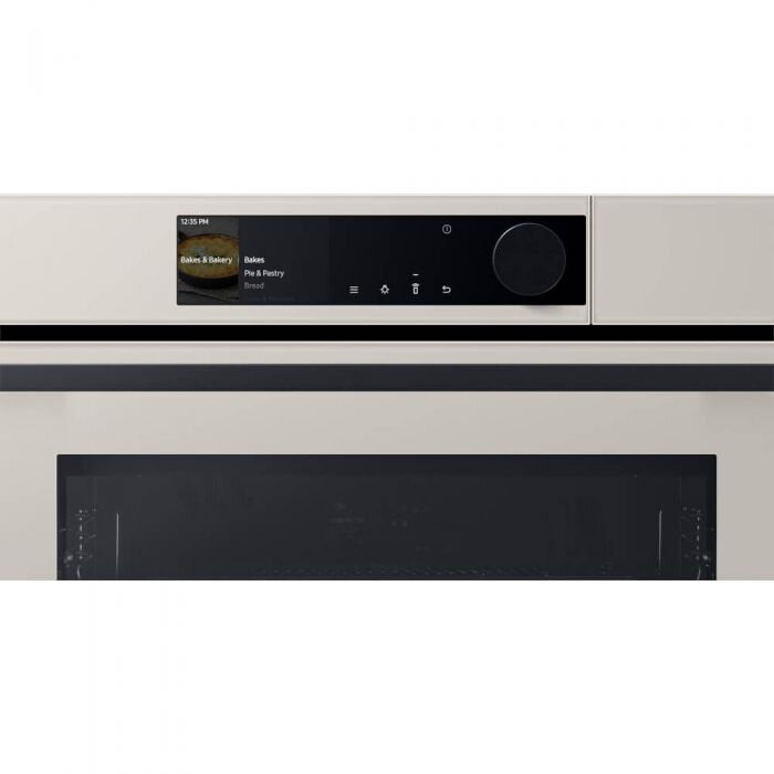 Cuptor incorporabil BeSpoke Samsung NV7B6665IAA/U2, Electric, 76 l, Autocuratare catalitica, Grill, Dual Cook, Wi-Fi, Air Fry, Bej