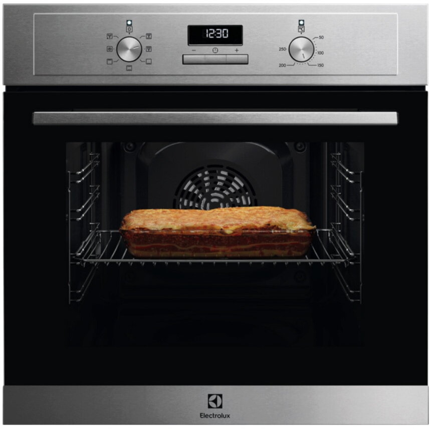 Cuptor incorporabil Electrolux EOH3H40BX, Electric, 65 l, Grill, Timer cu display electronic, Clasa A, Inox antiamprenta