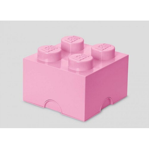 Cutie depozitare LEGO 2x2 roz deschis