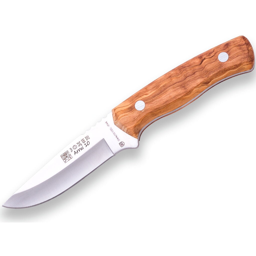 Cutit Joker Arrui, maner lemn de maslin, cu teaca piele