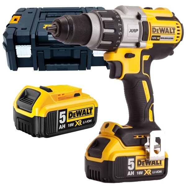 DCD991P2 - Masina de gaurit si insurubat cu 2 acumulatori, Li-Ion, 18 V, 5 Ah, 95 Nm, motor fara perii, led iluminare, valiza speciala