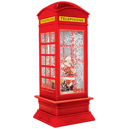 DECORATIUNE CRACIUN ILUMINAT MODEL CABINA TELEFONICA 105X105X260MM