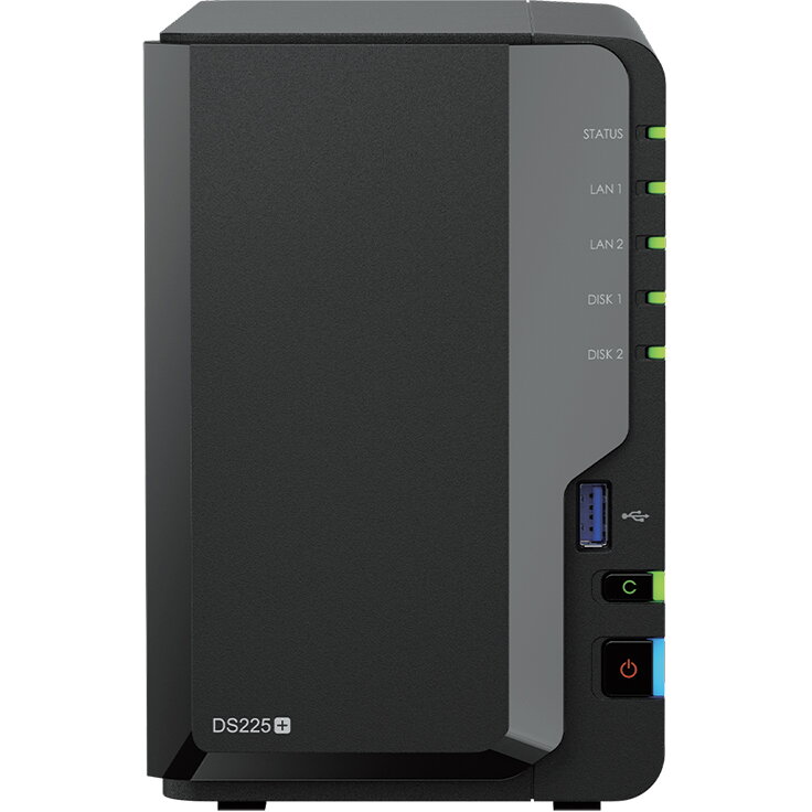 DS225+ 2-Bay PLUS NAS Intel Celeron J4125 2GB ECC DDR4