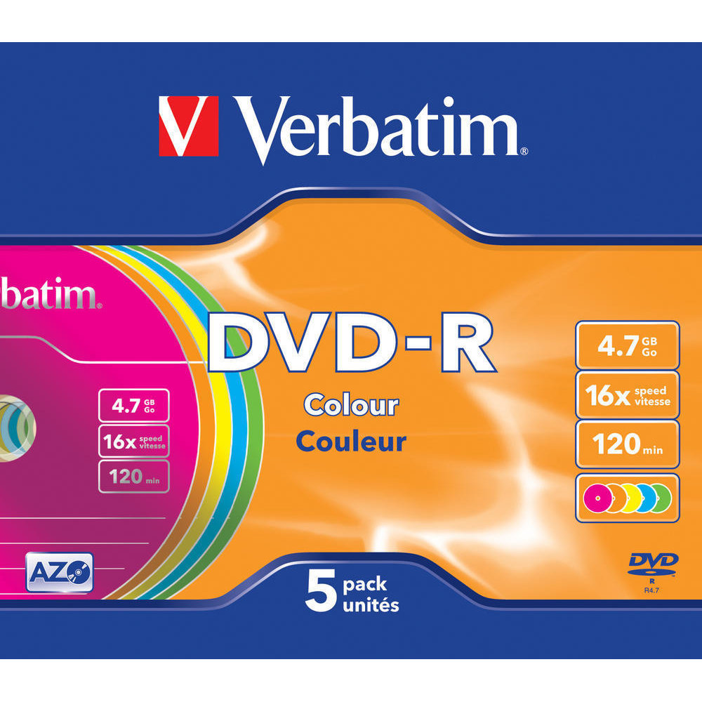 DVD-R AZO 4.7GB 16X COLOUR SURFACE