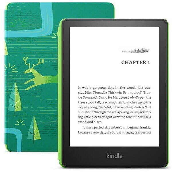 eBook Reader Ebook Reader Amazon Kindle Paperwhite 6.8 16Gb, Wifi, Husa Emerald Forest