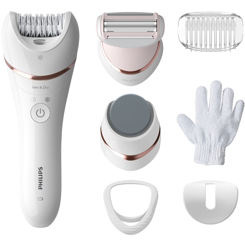 Epilator BRE 730/10 Wet and dry for legs, body and feet