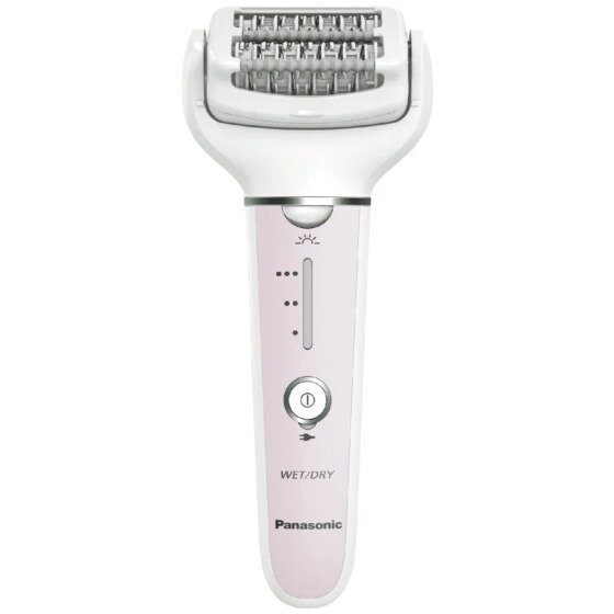 Epilator Wet &Amp Dry Fara Fir 2 Discuri 60 Pensete Senzor Presiune Discuri Duble Cap Flexibil Pivotant 90 Grade 3 Viteze Alb/Roz