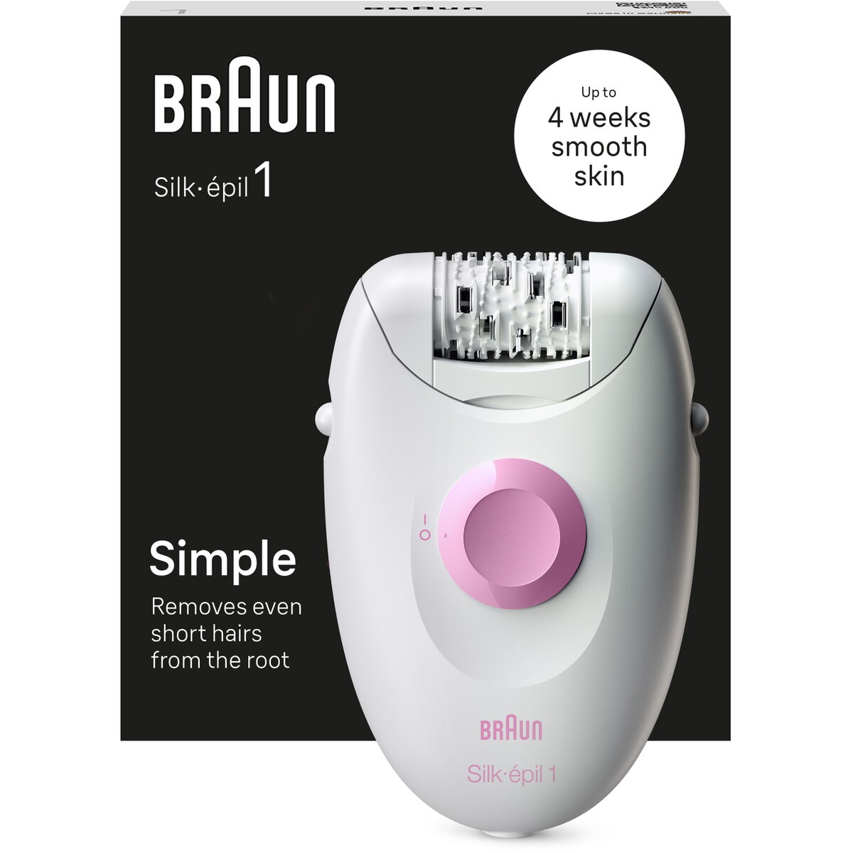 Epilator Silk-Epil 1-010, Soft Lift, 20 pensete, Roz