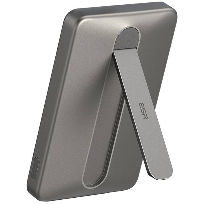 ESR Qi2 MagSlim Kickstand Powerbank 5000 mAh (titanium)
