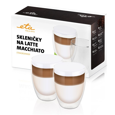 ETA418193020 Latte Macchiato Cups, 2 pcs, Glass