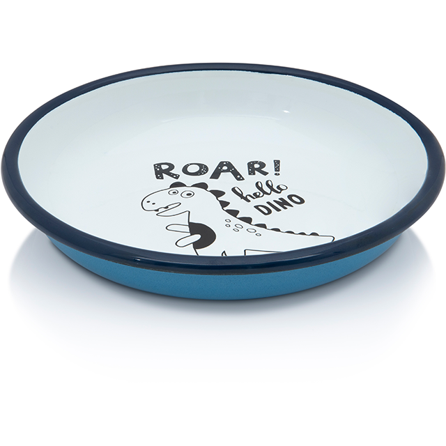 Farfurie adanca 0.75l Dino Metalac email/18cm/0.75l