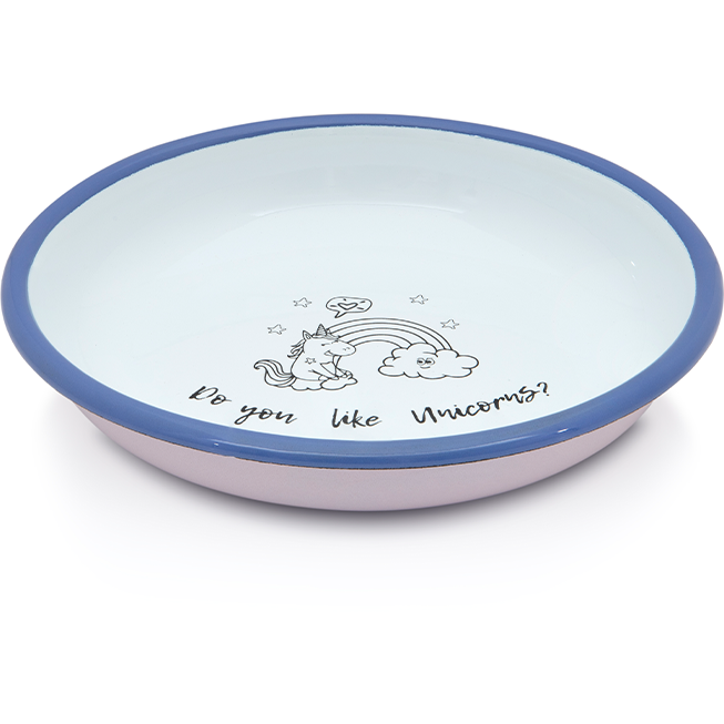 Farfurie adanca 0.75l Unicorn Metalac email/18cm/0.75l