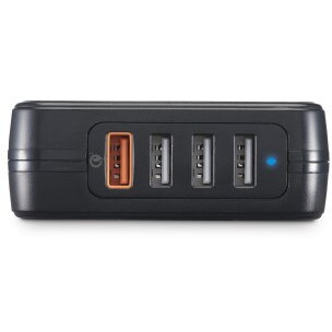 Fast Charger, 4x USB-A, 33 W, black