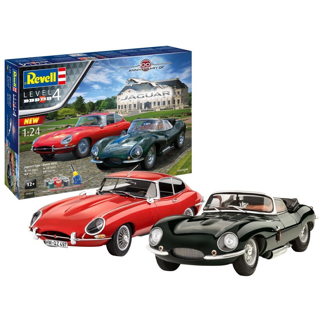 Figurina Gift set Cars Jaguar 100TH Anniversary 1/24