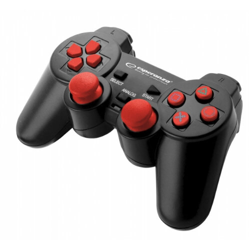 Gamepad EGG106R PC,Playstation 2,Playstation 3 Analogue / Digital USB 2.0 Black,Red