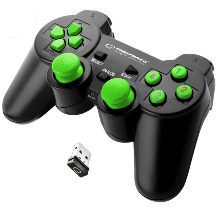 Gamepad EGG108G PC Playstation Analog / Digital USB 2.0 Negru