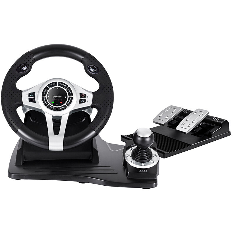 Gamepad TRAJOY46524 Black + Pedals PlayStation 4, Playstation 3