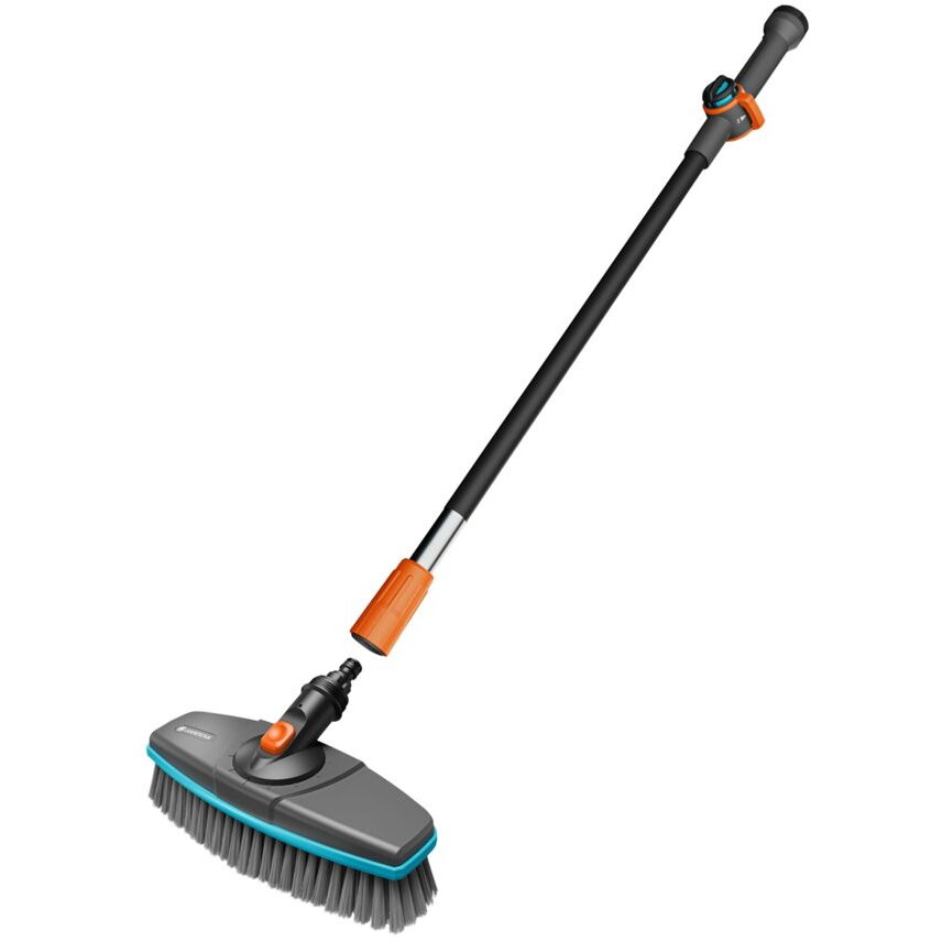 Cleansystem washing set soft with handle S, washing brush (grey/turquoise, working width 27cm)