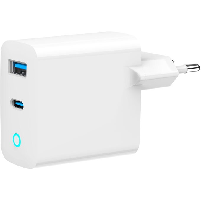 Gembird TA-UC-PDQC45L-W-01 mobile device charger Universal White AC Fast charging Indoor