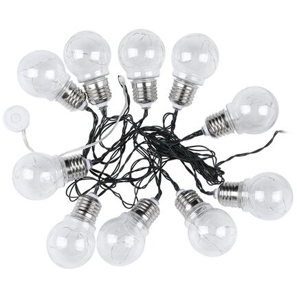 GHIRLANDA SOLARA LED 1W X 10 IP44 3000K