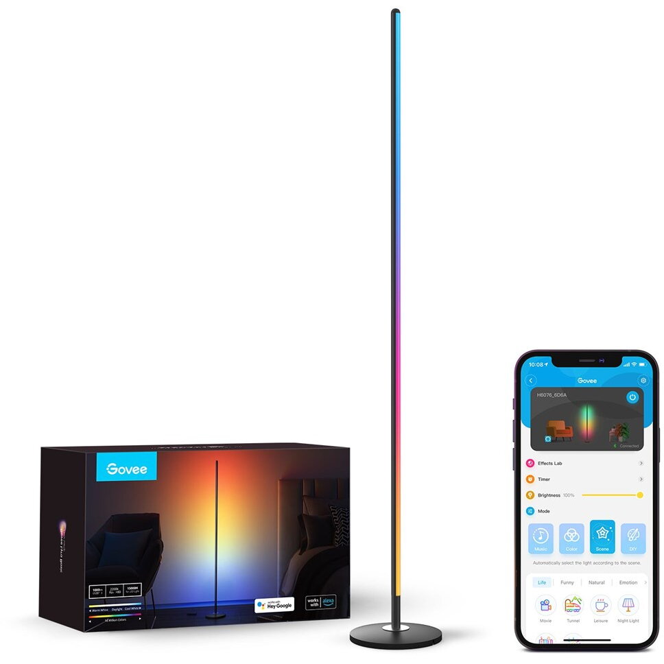 Govee LED Floor Lamp Smart floor lighting Wi-Fi/Bluetooth