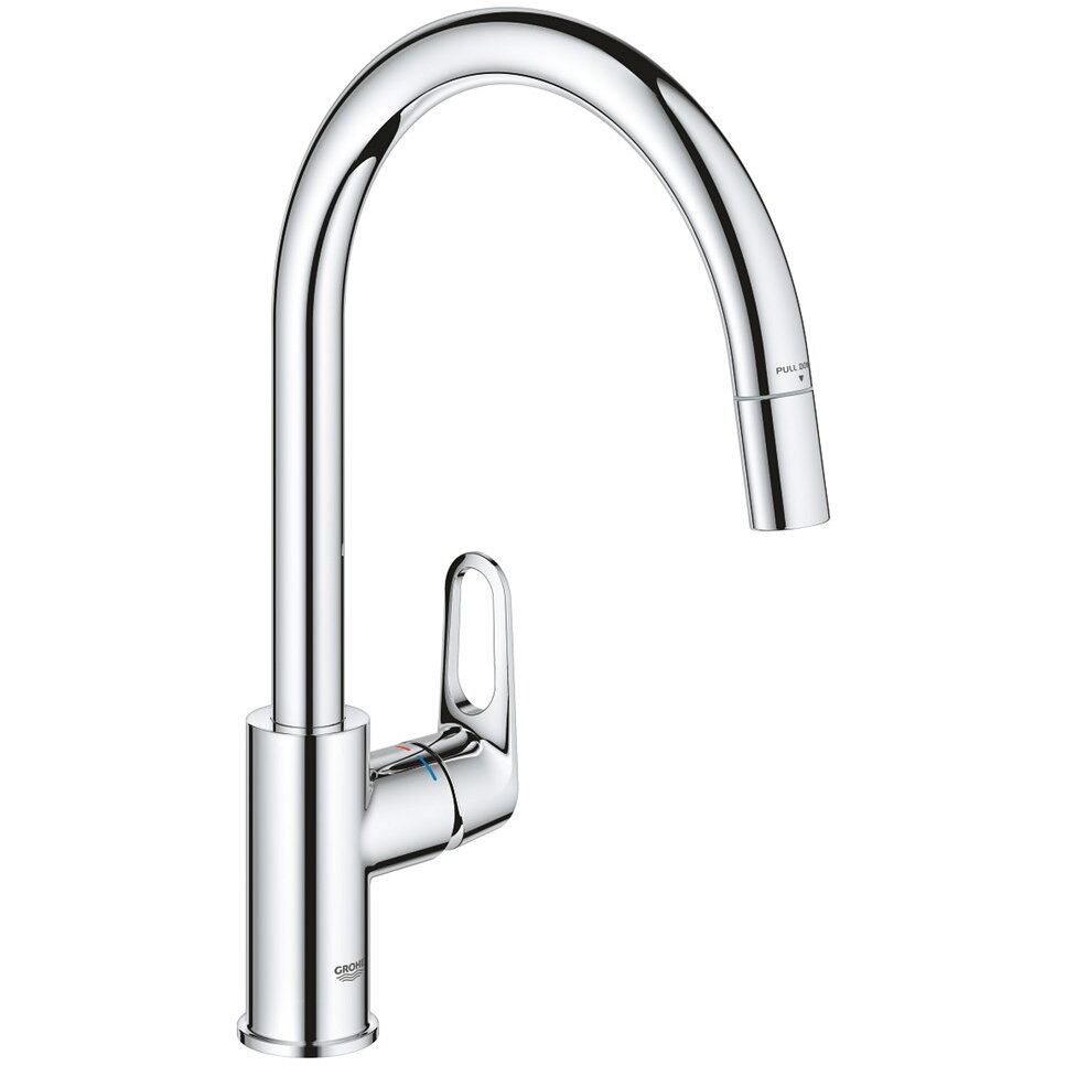 GROHE BauFlow single lever kitchen sink mixer Chomowany