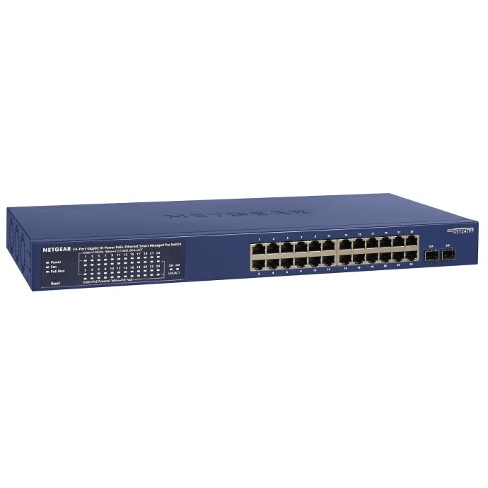 GS724TP-300EUS Managed L2/L3/L4 Gigabit Ethernet (10/100/1000) Power over Ethernet (PoE) Blue