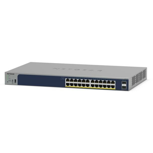 GS724TPv3 Managed L2 Gigabit Ethernet (10/100/1000) Power over Ethernet (PoE) Grey