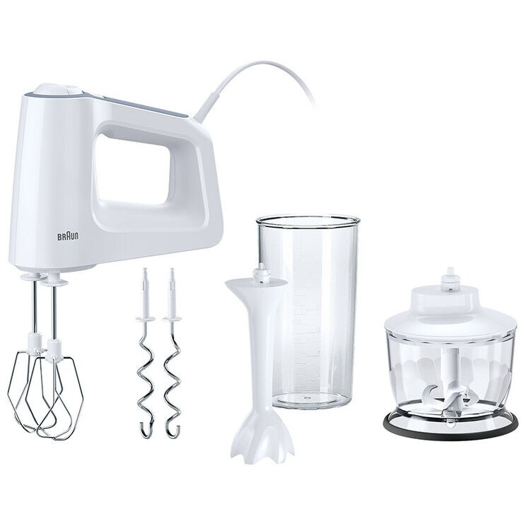 HM 3135 WH MultiMix 3 Hand Mixer, 500 W, White