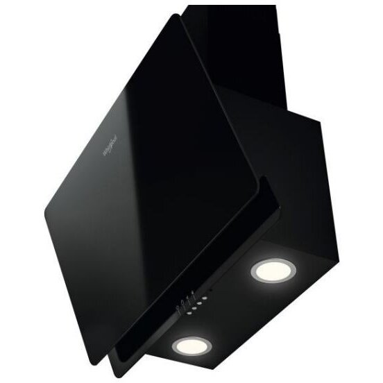 Hota decorativa AKR 65F LM K, 375 m3/h, LED, 3 viteze, negru