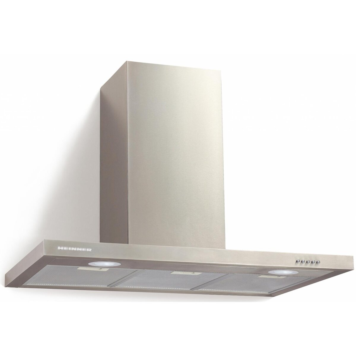 Hota decorativa HDCH-690TSS, Putere de absorbtie 590 m3/h, 1 motor, Iluminare LED, 3 trepte de viteza, 90 cm, Inox