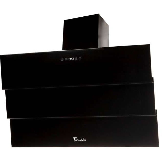 Hota Decorativa Megas 1200 (90) LED Clasa A 1 Motor Turbo Latime 90cm 4 Viteze Negru