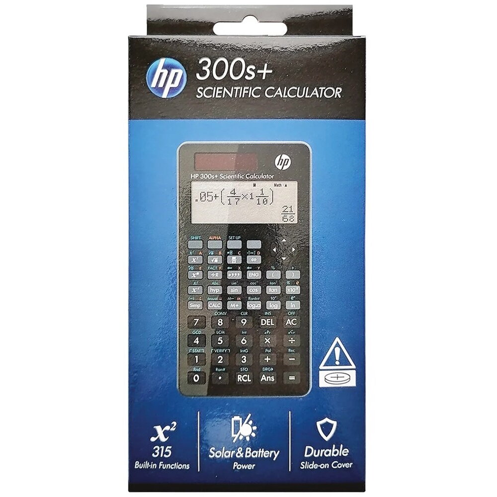 HP Calculator scientific office HP 300SPLUS/INT BX, 315 functions, 155x84x20mm, black