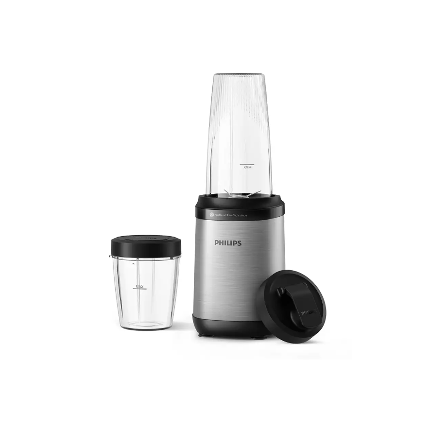 HR2765/00 Blender, 800 W, 300ml Tritan cup,, ProBlend Plus 6-star blade, Metal and Black