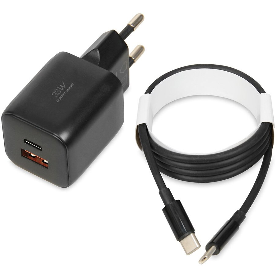 iBOX C-42 GaN PD33W Wall charger, Black