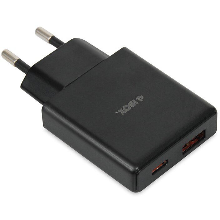 iBOX C-43 Slim GaN PD30W Wall charger, Black