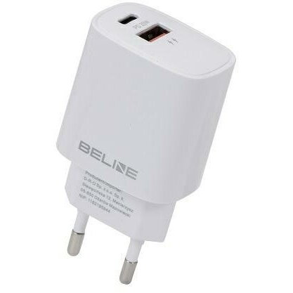 Incarcator 20W USB-C + USB-A white