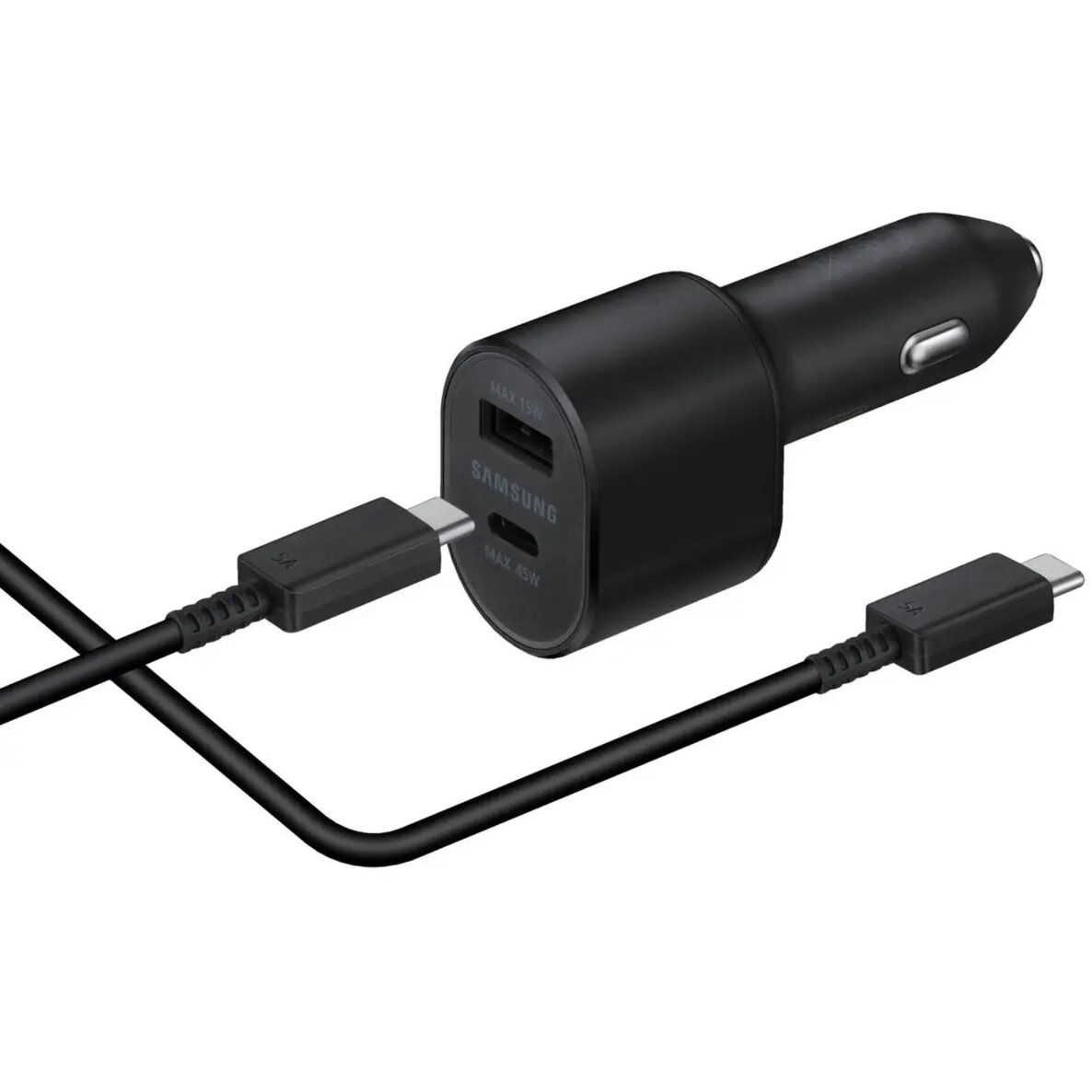Incarcator Auto EP-L5300XBE 1x USB 1x USB-C Black Fast Charge Negru