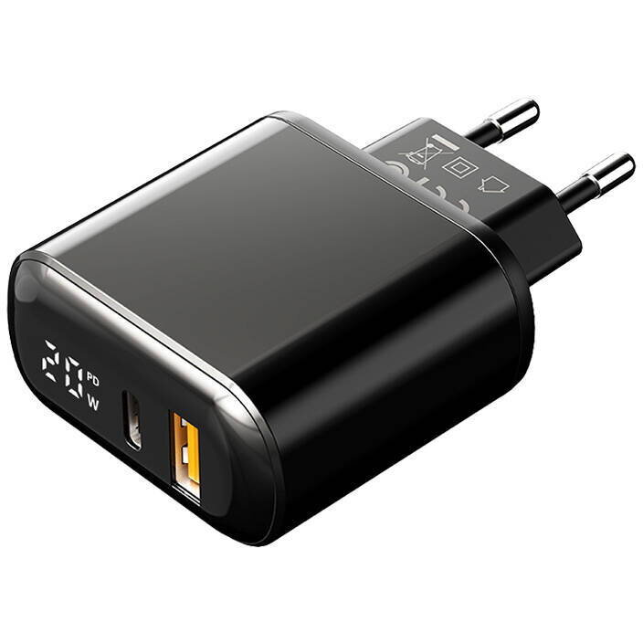 Incarcator GSM CH-7170 PD 20W 2xUSB + USB-C Negru-desigilat