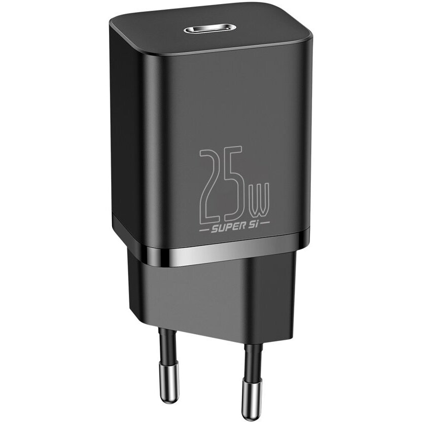 incarcator rapid Super Si 1C USB tip C 25W Power Delivery Quick Charge negru (CCSP020101)
