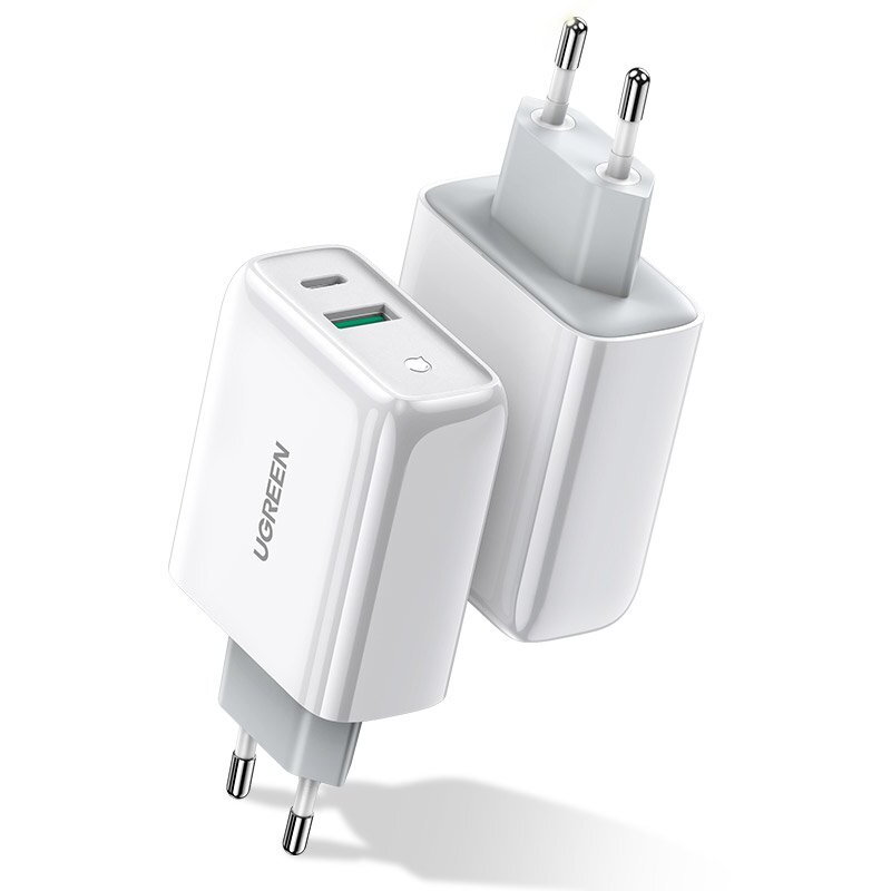 incarcator rapid USB tip C / USB 36 W incarcare rapida 4.0 Power Delivery alb (60468 CD170)