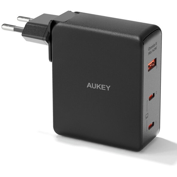 Incarcator retea PA-B7O, 140W GaN, 1xUSB-A, 2xUSB-C, negru