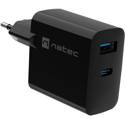 Incarcator Retea Ribera GaN 65W USB-A USB-C  Negru
