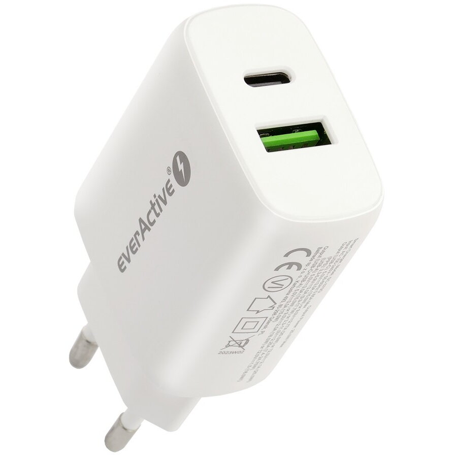 Incarcator   USB/USB-C QC3.0 25W WHITE