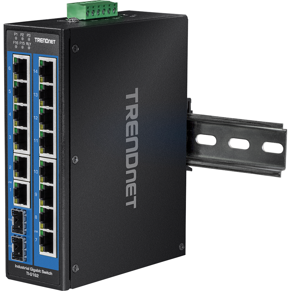 Industrie 16Port Gbit DIN-Rail