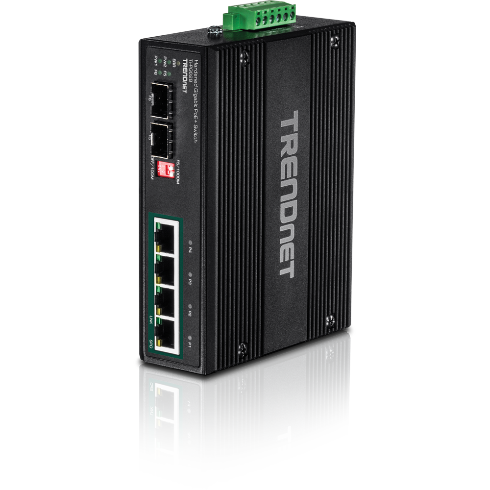 Industrie 4 Port Gbit Unman. L2 PoE+ Metall