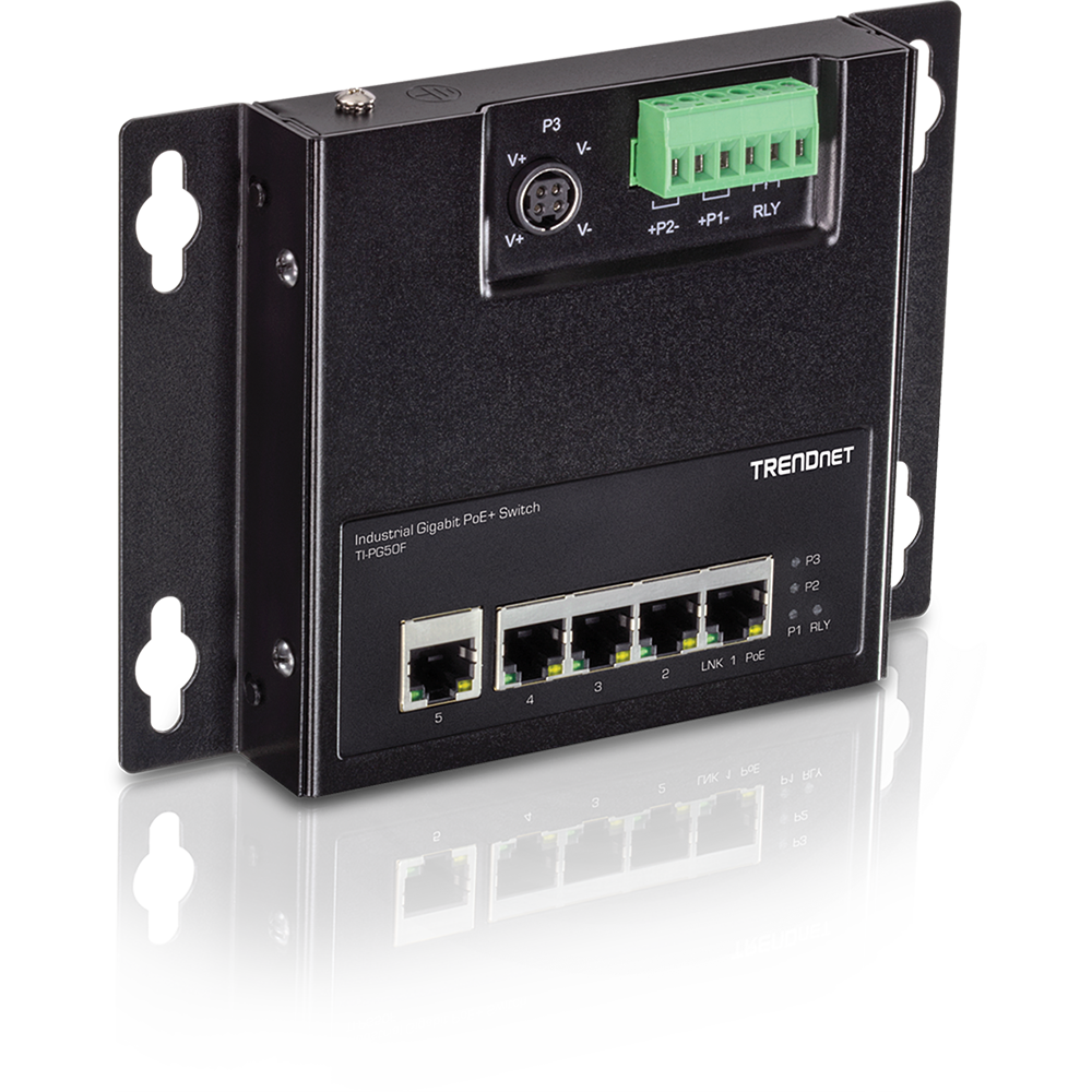 Industrie 5 Port Gbit Unman. PoE+ FA Metal