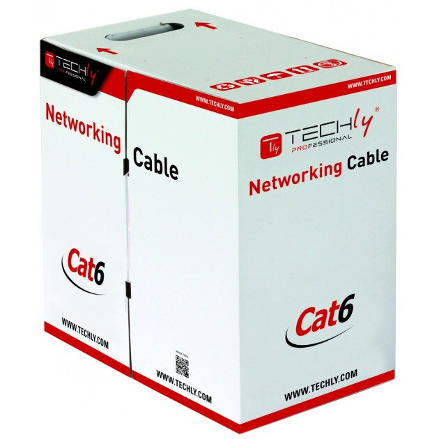 Cablu retea UTP Cat6 bulk cable 4x2 solid CCA 305m box blue