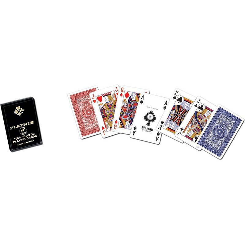 Joc cu Carti Plastic single deck 55 leaves